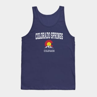 Colorado Springs CO Vintage Athletic Mountains Tank Top